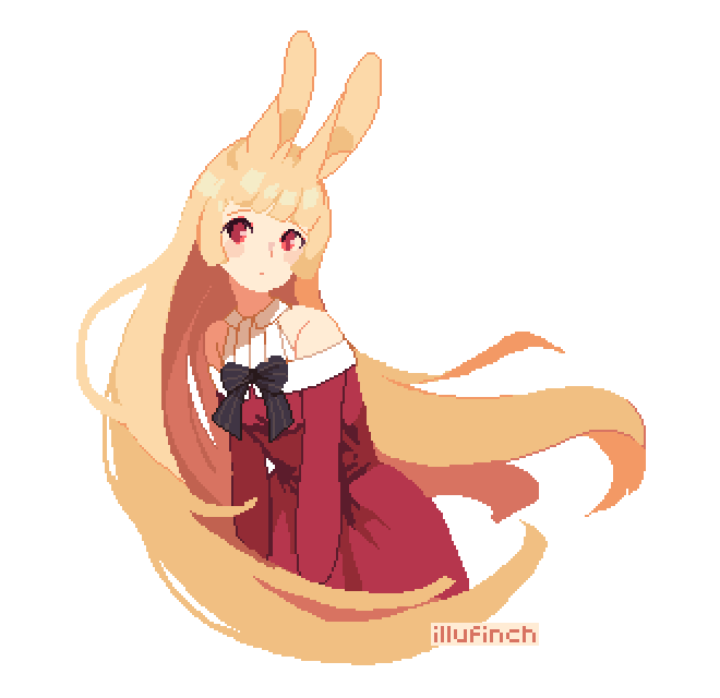 「missy #pixelart #ドット絵」|finchのイラスト