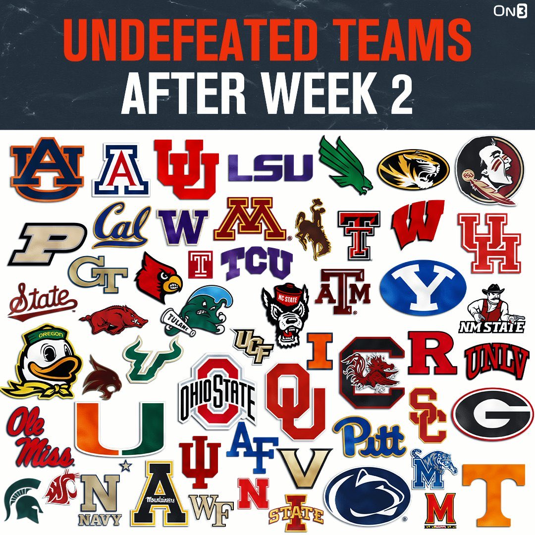 Retweet if your team is still undefeated after week 2 🔥