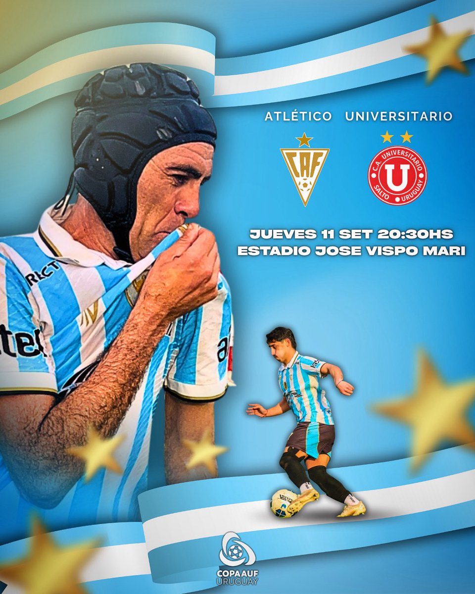 𝑴𝑶𝑫𝑶 𝑪𝑶𝑷𝑨✅

𝑻𝒆𝒏𝒆𝒔 𝒒𝒖𝒆 𝒅𝒆𝒋𝒂𝒓𝒍𝒐 𝒕𝒐𝒅𝒐 𝑨𝑻𝑳𝑬𝑻𝑰𝑪𝑶𝑶𝑶𝑶🩵🤍🔜

 🏆COPA AUF
📆 Octavos
🆚 Universitario
🏟️ José Vispo Mari
🗓 Jueves 11/9
🕣 20:30hs

#vamoelcaf🗣️ 

#elgigantedeflorida💪🏻 

#103AñosDeGrandeza🩵🤍