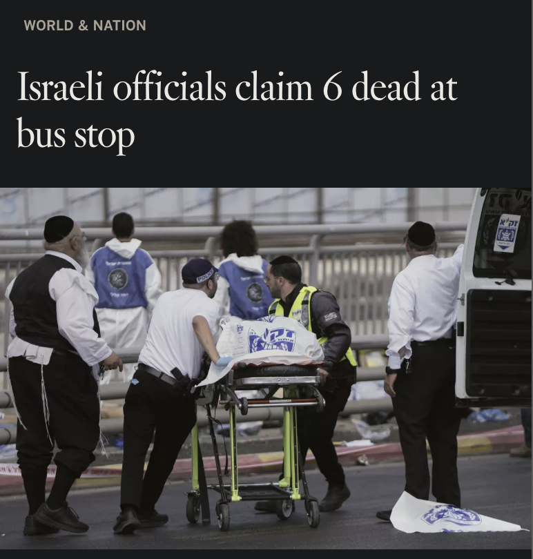 If the media reported on Israel the way they do on Gaza.