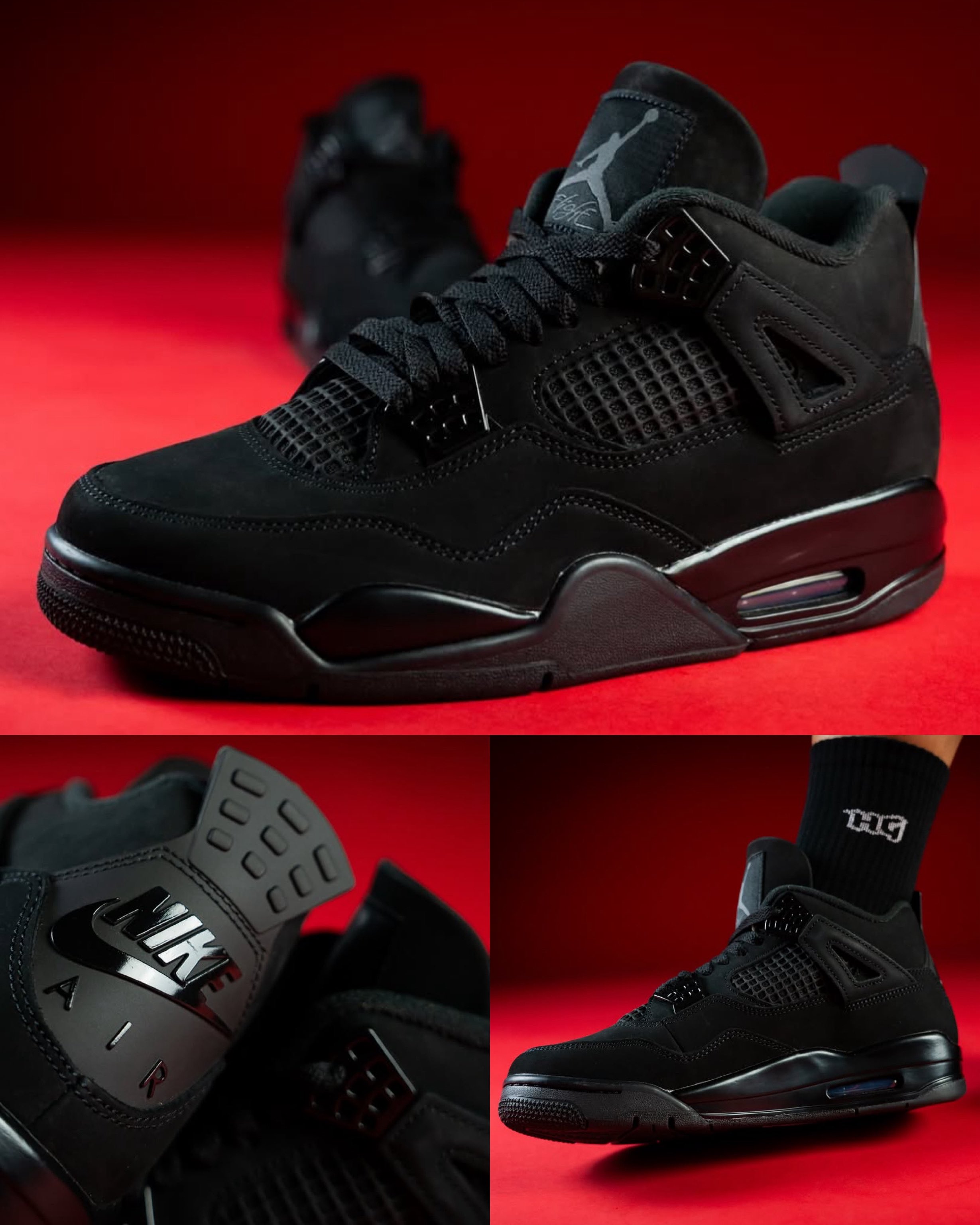 Air Jordan 4 ブラック スエード 2025 “Black Cat” Jordan 4 on-feet! 🐈‍⬛🔥 Are these a must