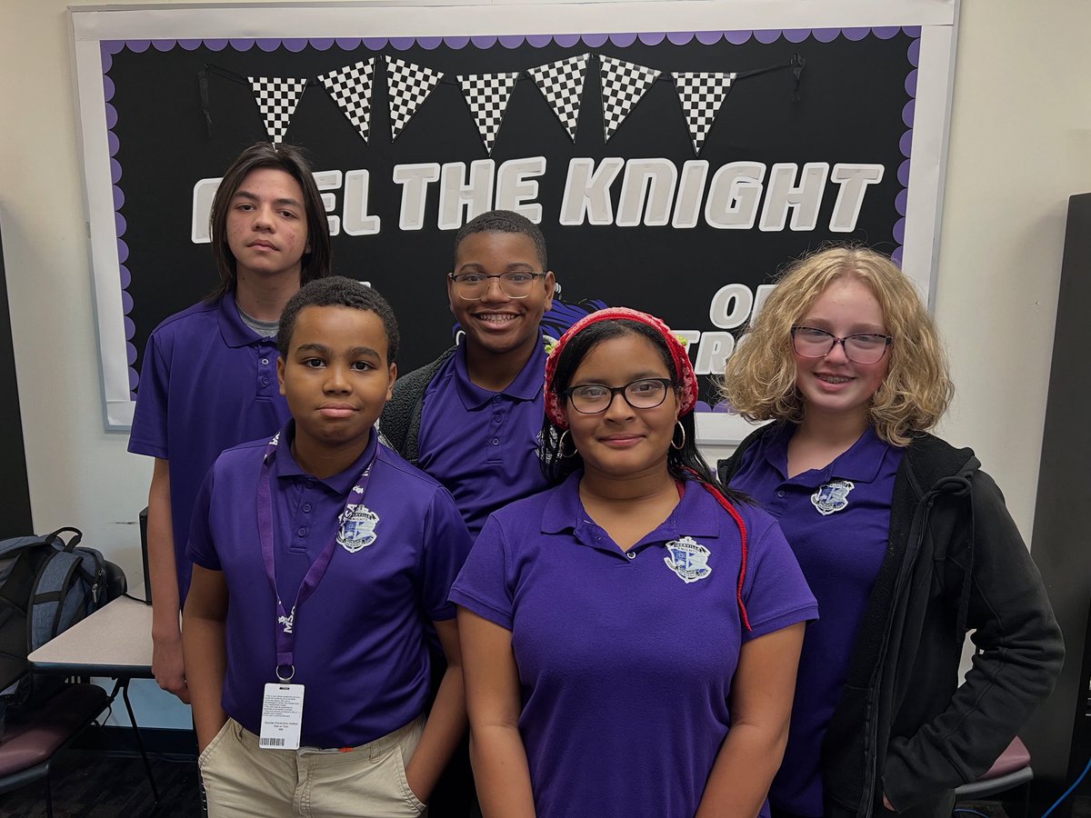 🌟👏 Let’s give a big round of applause to our 8th Grade Student of the Year Nominees! 👏🌟

Back Row
D. Torres
K. Harris
Front Row
J. Solorazano
R. Harris
S. Ferguson

We are so proud of these outstanding Knights for their hard work, leadership, and dedication to excellence. 💜