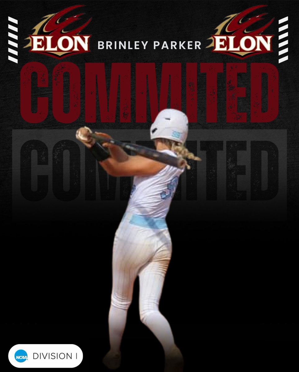 2027Brinley's tweet photo. I am thrilled to announce my commitment to Elon University! I want to extend a heartfelt thank you to everyone who has supported me along the way, especially my parents, who have been my greatest supporters. This journey has not always been easy, but it has absolutely been worth it. Playing Division I softball has always been a dream of mine, and I am proud to say that I’ve achieved it. I am truly blessed that the Lord has given me the ability to play the sport I love. A special thank you to Coach Bo, Coach Soph, Coach Lynch, and Coach Carly for giving me the opportunity to continue my softball career at the next level. I am beyond grateful to officially be a Phoenix!💛❤️

@ElonSoftball @ScGenovese