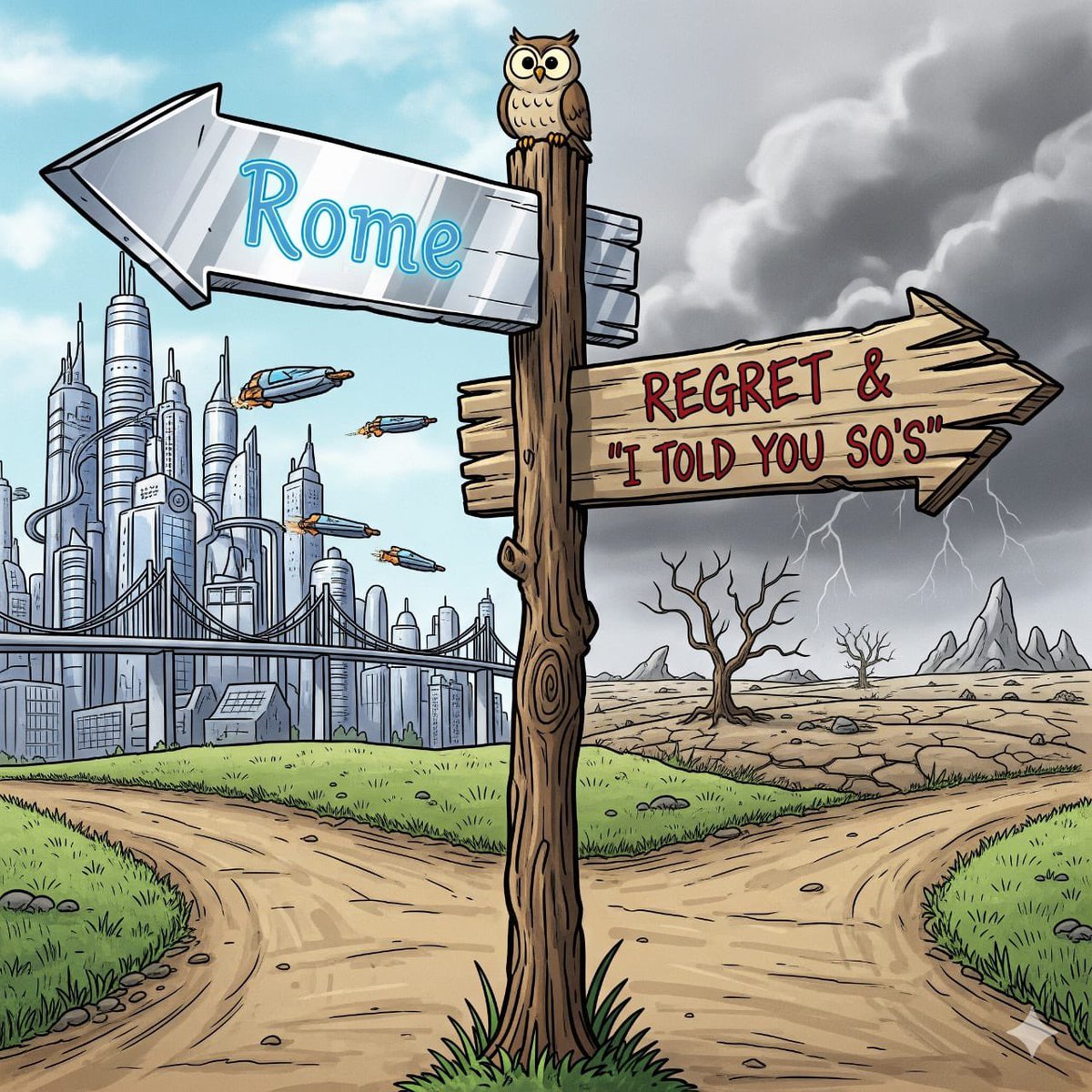 MisterEriki's tweet photo. Not all roads lead to Rome. Some lead directly to a lifetime of "I should have..."

If you're reading this, it's not too late. But for some of my friends... the eulogy is about to begin 

A 🧵 

@RomeProtocol @Badchain #RomeCitizen https://t.co/gLLRotKCE7