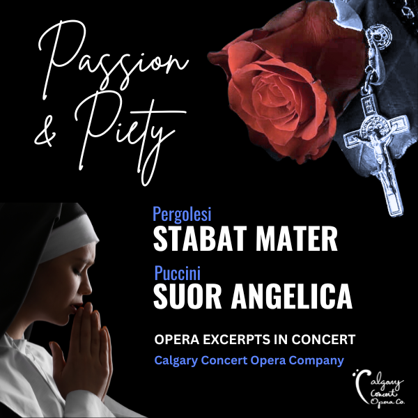 Calgary Concert Opera Co.
Wed. Sept 10 (doors open at 11:30)
An unforgettable afternoon of sacred beauty and operatic drama! ProArts is non-profit. Donations at the door appreciated.
#yycarts #yyclivemusic #calgarymusicscene #yycliving #yyclivemusicvenues #yycbuzz