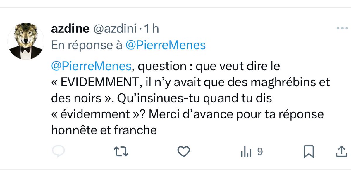 azdini's tweet photo. #pierremenes m’a bloqué car je lui ai posé une question gênante. @PierreMenes bravo 👍 https://t.co/EWNn31e8Qp