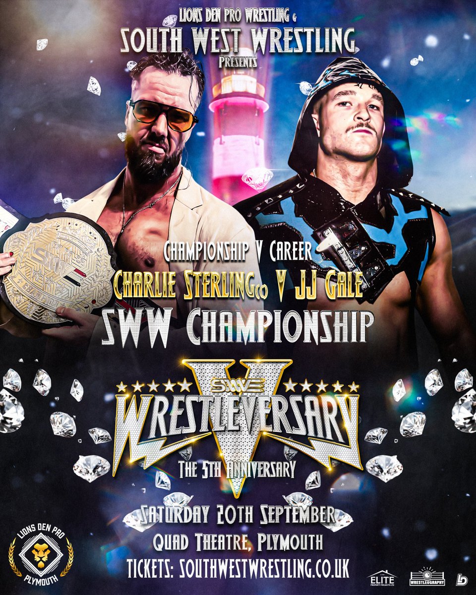 swwwrestling's tweet image. 🚨 MAIN EVENT SET 🚨

JJ Gale invokes his rematch clause for the SWW Championship vs Charlie Sterling at #WrestleversaryV!

But if JJ loses – his SWW career is OVER.

🔥 Title vs Career.
🔥 Hate at an all-time high.
🔥 The biggest main event in SWW history.
Tickets available now.