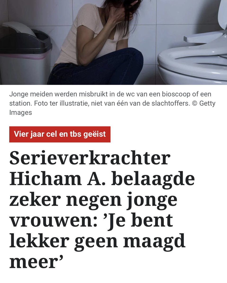 Hicham A. is 21 en nu al serieverkrachter. Hij heeft 9 vrouwen verkracht of aangerand, waarvan 2 minderjarig. 

Het OM eist 4 jaar cel en tbs. Wij eisen uitzetting. Géén genade voor veelplegers. Stem FVD op 29 oktober.