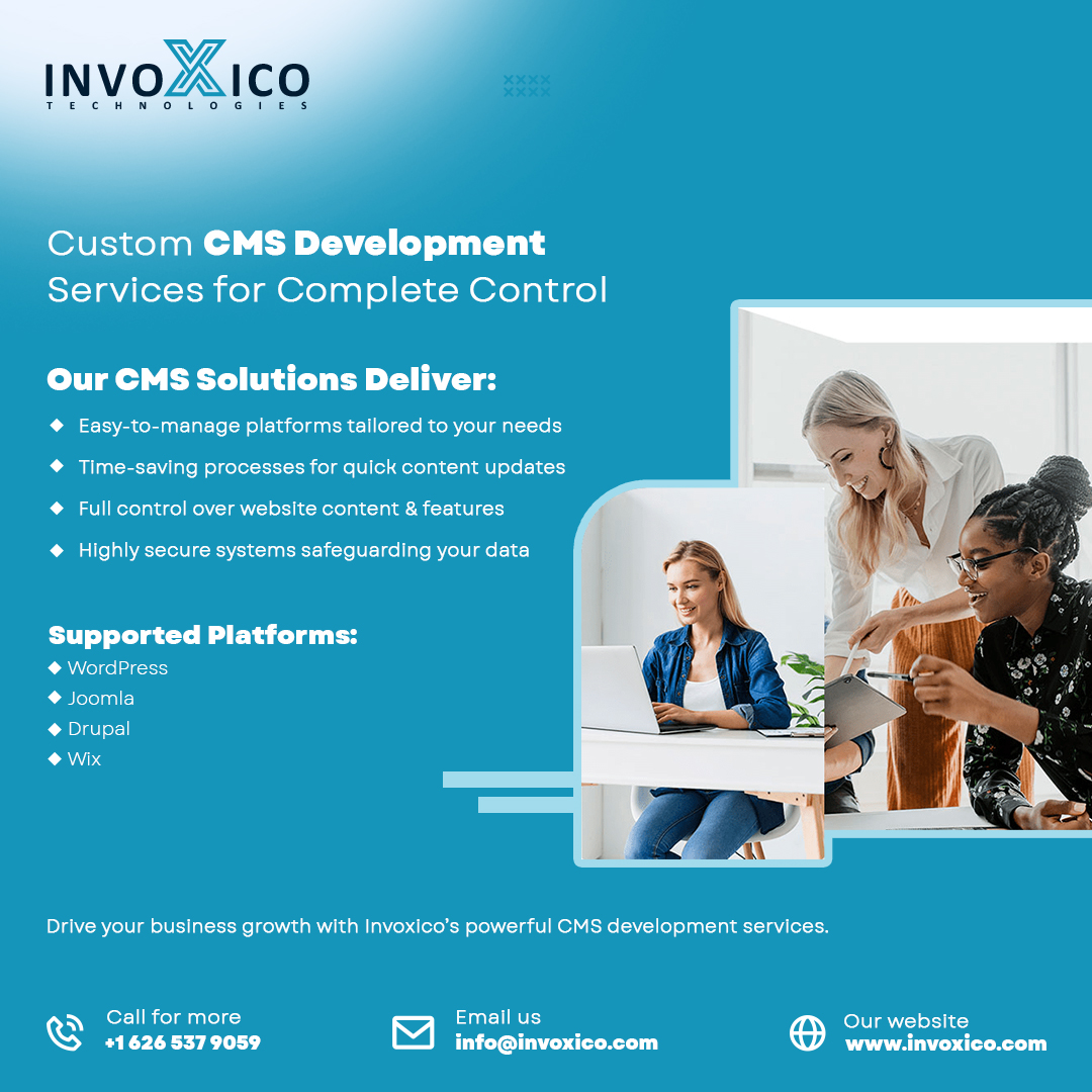 invoxicotech's tweet image. 🗂️ Custom #CMSDevelopment Services for Complete Control
Take control of your content with Invoxico’s #CMSsolutions. Manage, update, and publish your website easily while staying secure and scalable. 🌐
📞 +1 626 537 9059
✉️ info@invoxico.com
🌐invoxico.com/cms-developmen…
#Invoxico