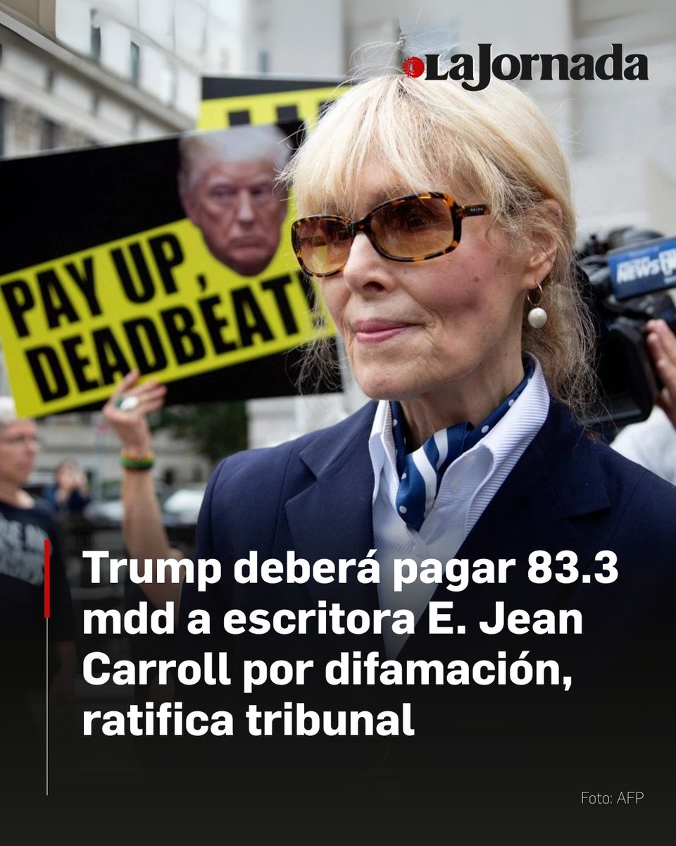 Carroll, de 81 años, ex columnista de la revista Elle, acusó a Trump de agresión sexual en 1996. Trump lo negó al decir a un reportero que Carroll "no era mi tipo" y que inventó la historia para vender su libro. Argumentó en su apelación que tenía inmunidad presidencial y que él