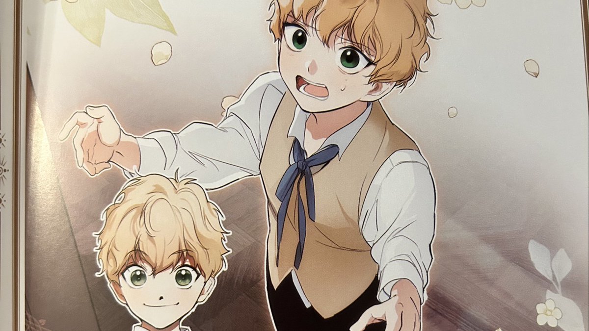 Rachel &amp; Leon’s artwork pages! I’m guessing, based on the way the character profiles have gone from oldest to youngest, that Leon is the older twin since his pages come before hers! 🥹🤍