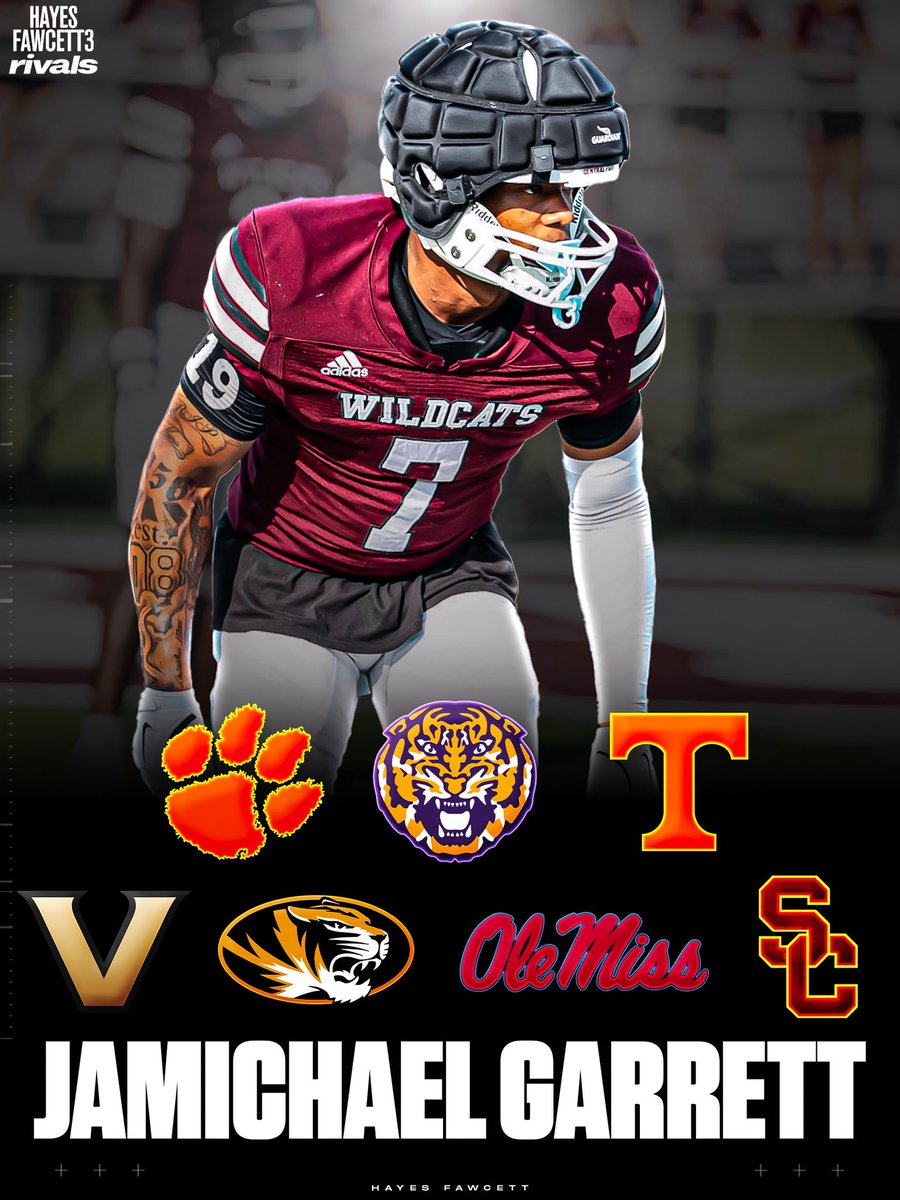 Four-Star LB JaMichael Garrett says these 7 Schools currently stand out in his recruitment 

The 6’2 205 LB from Central, LA is one of the Top Uncommitted Recruits in the ‘26 Class

3 Schools have “separated themselves from the pack” 👀

READ: on3.com/rivals/news/fo…