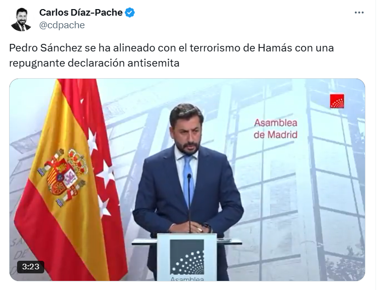 skakeofanzine's tweet photo. El PP de Madrid atacando al Gobierno de España y defendiendo a #Israel.

Todo por putos intereses económicos. Son el MAL. https://t.co/HeBugTSRAt