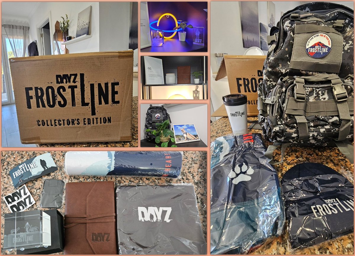 🏔️My DayZ Frostline Collector's Edition is here!❄️

All the items are lovely, but I have to say the 3D Glass Model, the backpack and vintage notebook have taken my heart!😍 

Have cleaned up my office and chosen these items forever homes within it, so excited!

Hope everyone is