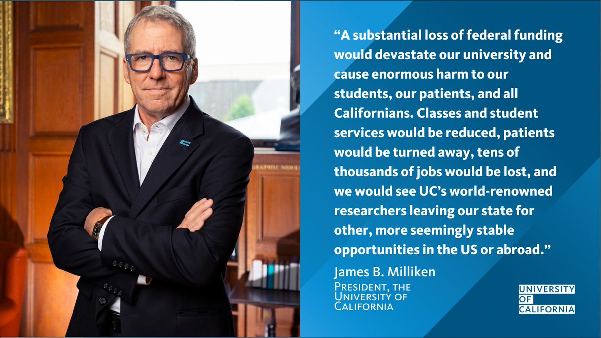 The federal government’s funding cuts could strip billions of dollars from the entire UC system, threatening not just <a href="/UCLA/">UCLA</a>. That's why we’re working with California’s leaders to preserve the resources our students, patients, and researchers depend on. latimes.com/california/sto…