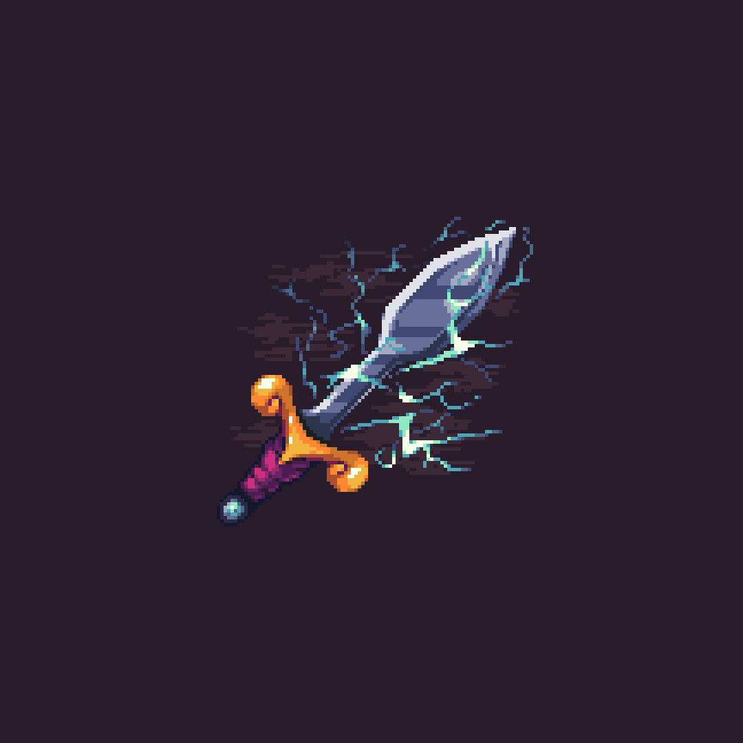 SkabPixels's tweet photo. And now time for today's sword: Zeus
#PixelArt #swordtember #swordtember2025 https://t.co/WMF7jS0T7d