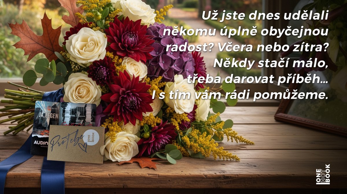 Už jste dnes udělali někomu úplně obyčejnou radost? Někdy stačí málo, třeba darovat příběh… I s tím vám rádi pomůžeme. Audiokniha je skvělá možnost, jak rozdávat zážitky.

Radost začíná tady:
📲 onehotbook.cz

#audioknihy #onehotbook