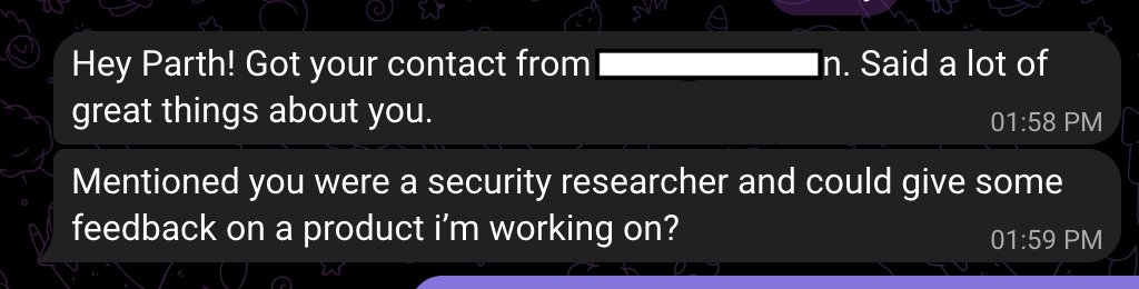 Finding a dozen issues in a client’s codebase that was already audited by a good firm, and then having the client not only give great feedback but also refer to other protocol teams 🫡