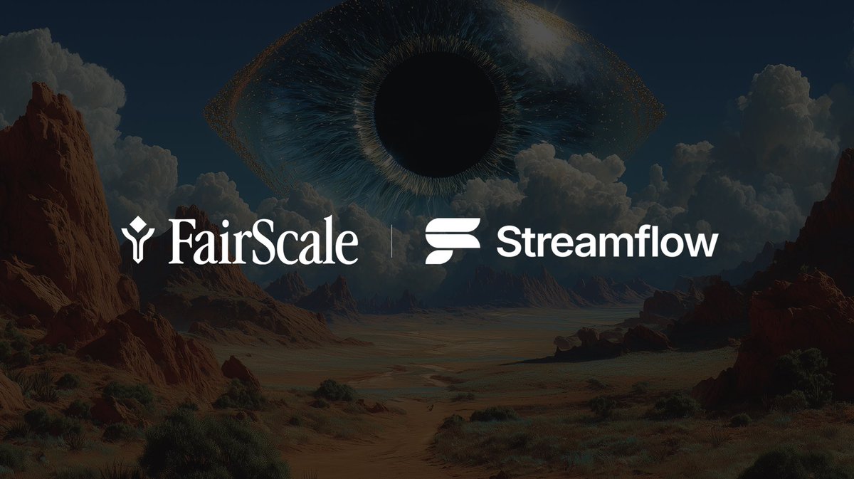 FairScale × Streamflow.

Introducing our further aligned ecosystem partnership.

Those who lock their tokens through <a href="/streamflow_fi/">Streamflow</a> will see their FairScores rise - proof of commitment, signal of credibility. 

More to come. FairScores everywhere.