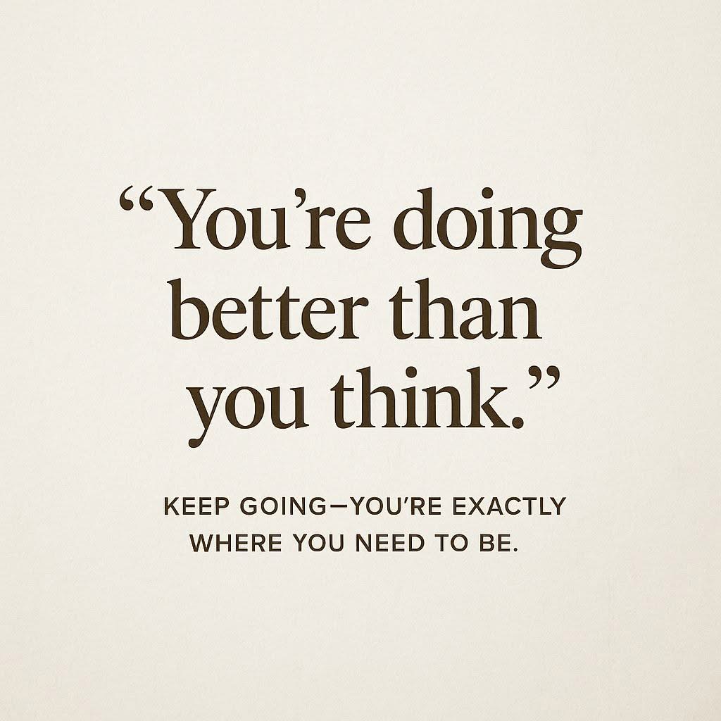 KyrstieStubbs's tweet image. Good morning- not sure who needs this reminder today -
You will definitely be doing way better than you think you are x ❤️