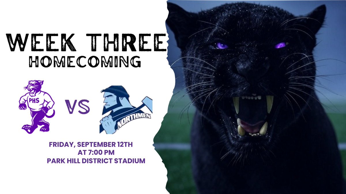 Week 3! Homecoming! Show up! Be Loud!