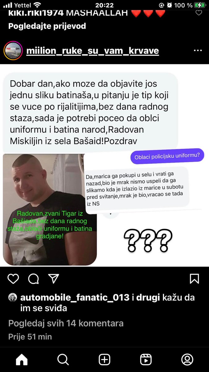 Dotični je osoba (gubar) sa smetnjama u razvoju poslednjih X godina; kikindski gubari (opštinari) ga zloupotrebljavaju kao živi štit, dok je sada verovatno dobio i uniformu.