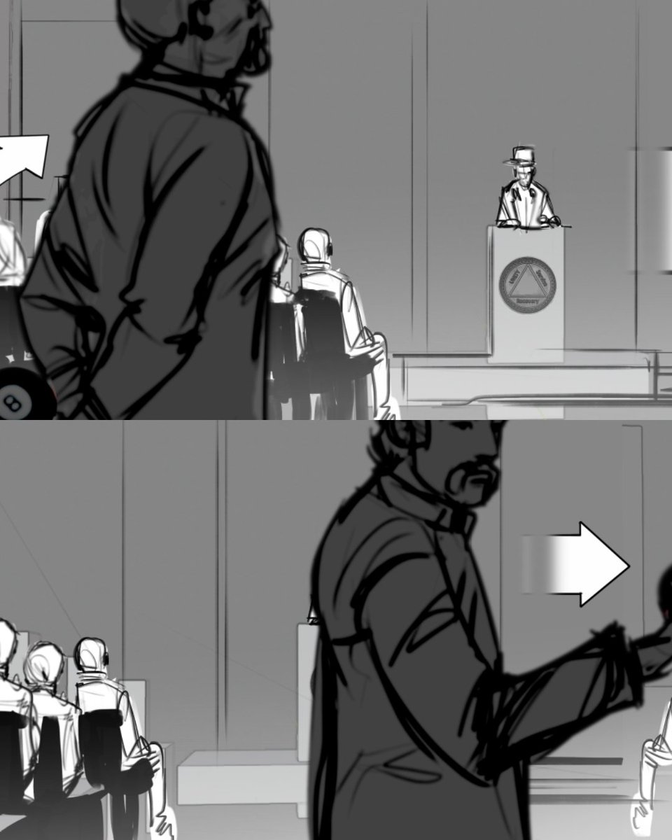 FamousFrames's tweet image. Take a look behind the scenes of the ending of golf comedy Happy Gilmore 2, starring Adam Sandler, with these storyboards by Famous Frames artist Charles Ratteray.