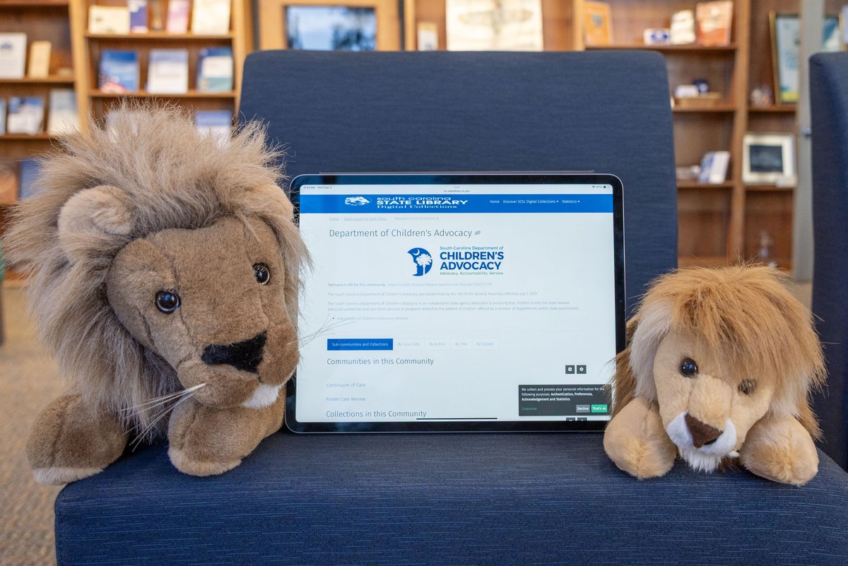 scstatelibrary's tweet image. Today’s #SCDocsRock, we are highlighting @ChildAdvocateSC. Established in 2018, the DCA examines the care &amp;amp; services that other state agencies provide children and recommends ways to improve those services. To view digital publications from DCA, visit tinyurl.com/4kfas2aa