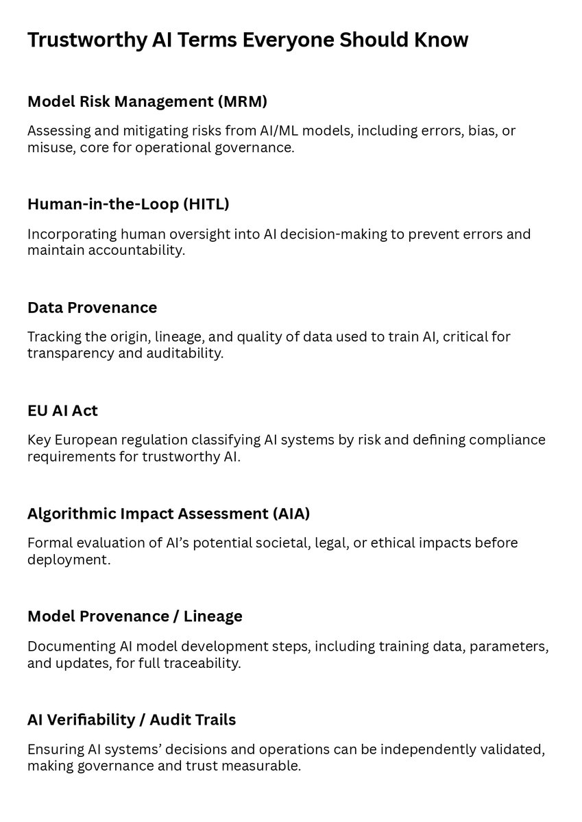 Trustworthy AI Terms Everyone Should Know!!!!