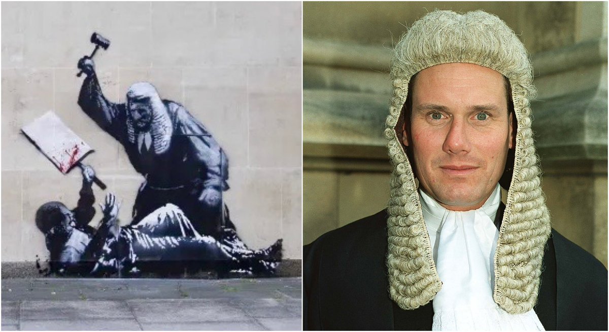 I wonder where #Banksy got his inspiration. 

The stencil looks a bit familiar doesn’t it?