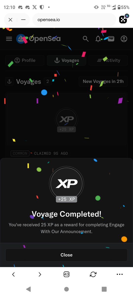 Ajaykum9990's tweet photo. ❤️ Today My All @opensea Tasks Completed ⛵🌊😘
📌My XP 11,175 😍🎁✅
@opensea @openseapro @solana @AbstractChain @base @ethereum
#base #Opense #openseaReward #Eth #X #Abstract #Solona #Sol #Tasks https://t.co/iAvLOSnueM