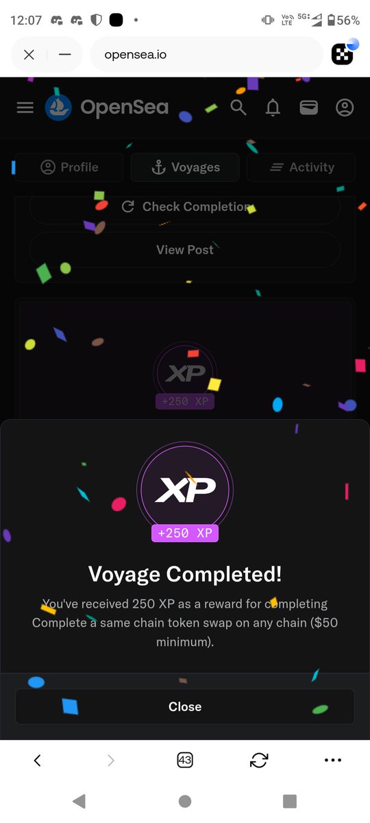 Ajaykum9990's tweet photo. ❤️ Today My All @opensea Tasks Completed ⛵🌊😘
📌My XP 11,175 😍🎁✅
@opensea @openseapro @solana @AbstractChain @base @ethereum
#base #Opense #openseaReward #Eth #X #Abstract #Solona #Sol #Tasks https://t.co/iAvLOSnueM