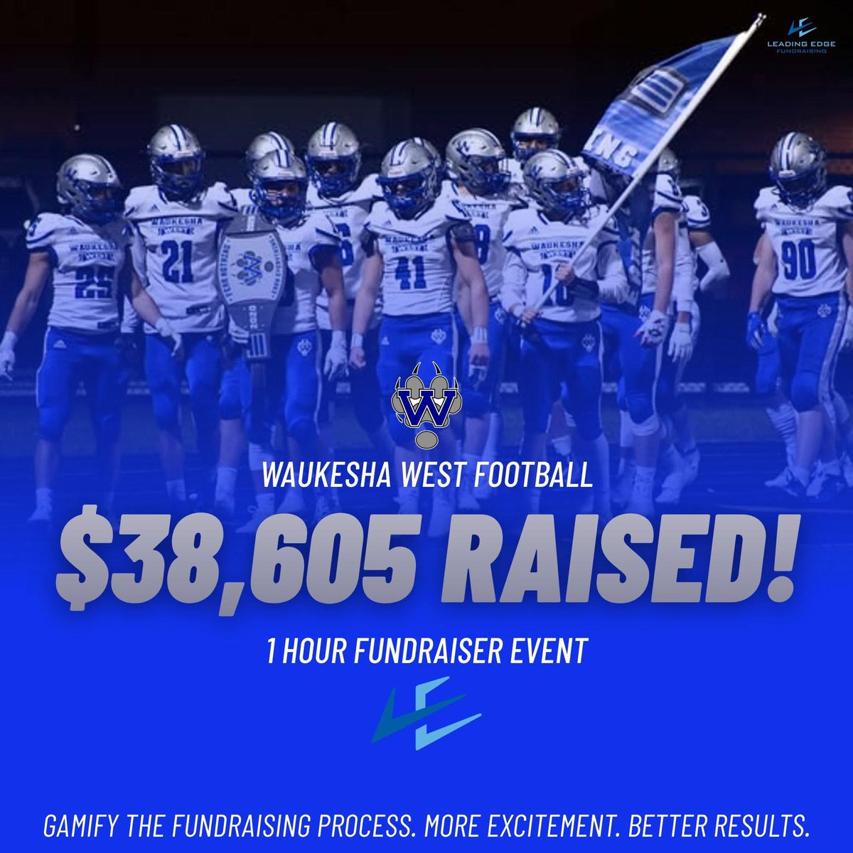 WaukeshaWestFB's tweet photo. Thank you to everyone who contributed! We are humbled by your generosity and you are greatly appreciated by every member of the football program! Thank you! #ExceedtheLimit https://t.co/p5jH86AXuw