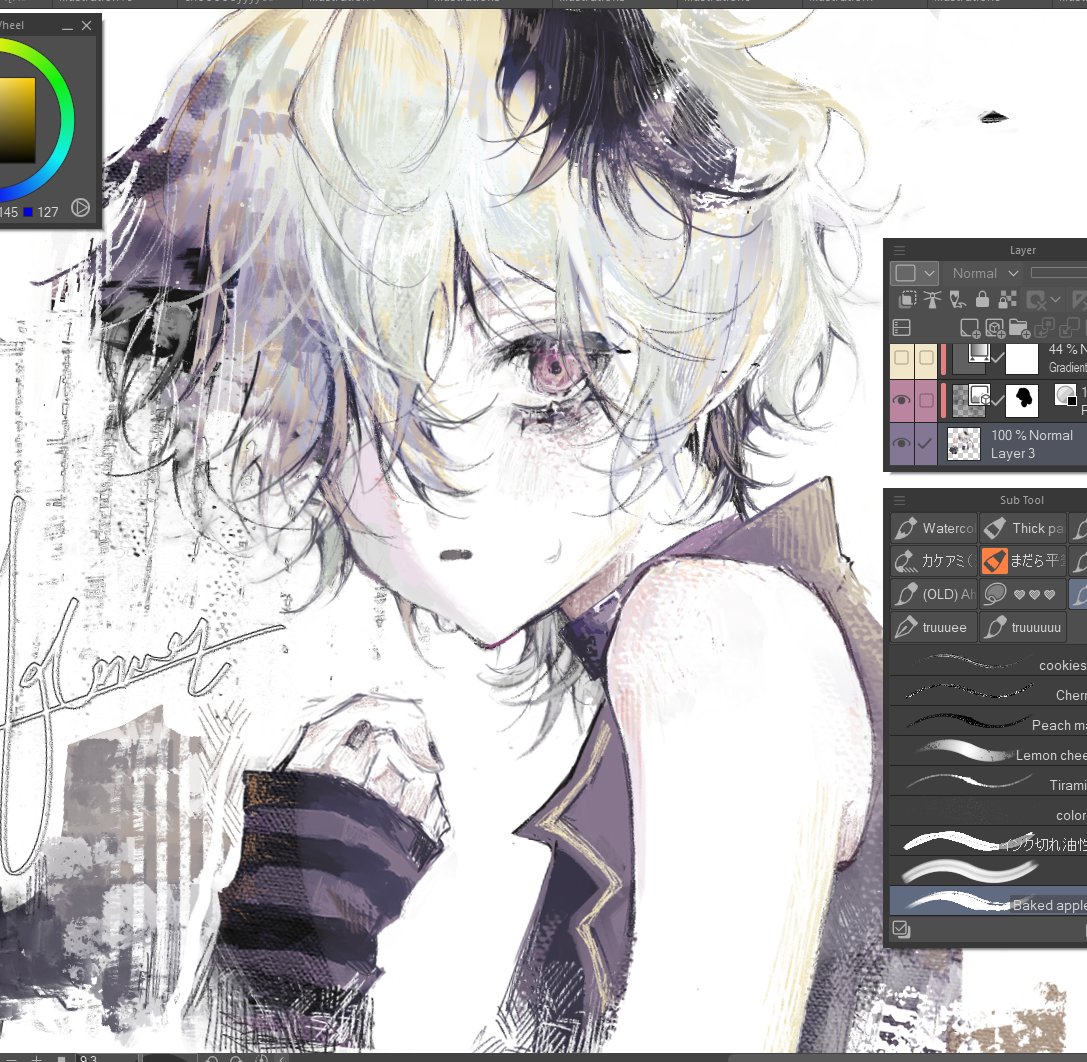 zidoio's tweet photo. brush tests #vflower https://t.co/JVgG8JFty0