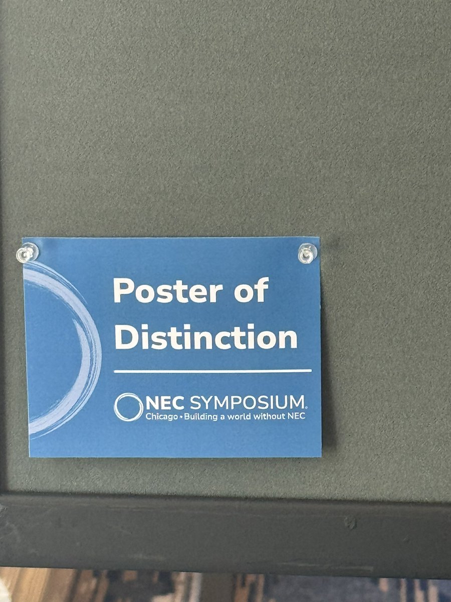 DrJasmine_MD's tweet photo. Honored to present our labs work at the #NECsymposium . Can’t wait to connect with the NEC Fighting community here in Chicago! #NecrotizingEnterocolitis @IU_Surgery @IU_PedSurg #NECChicago @NECsociety https://t.co/ECtYSp17Ko
