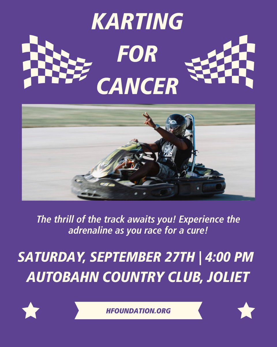 🏁🔥 Who’s ready to race?! Karting for Cancer is coming Sept 27!
High speeds. Big impact. All for cancer research.
🚦 Tailgate 🎉 | 🏎️ Racing | 💥 A cure in the fast lane!
👉 aesbid.com/ELP/KART25