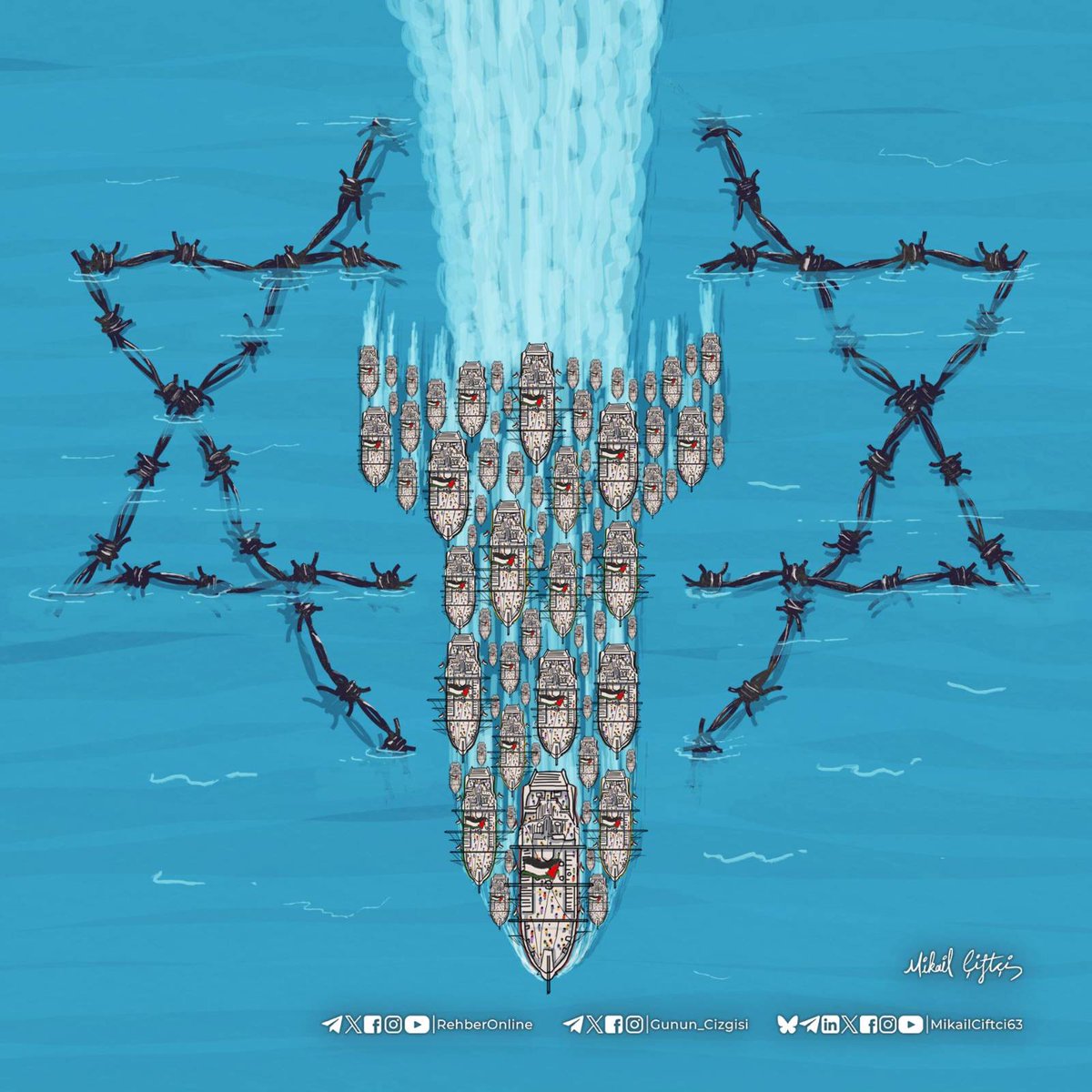 Küresel Sumud Filosu 
#SumudFlotilla #Sumud #GlobalSumudFilotilla #SumudFilosu #sumudconvoy #Gaza