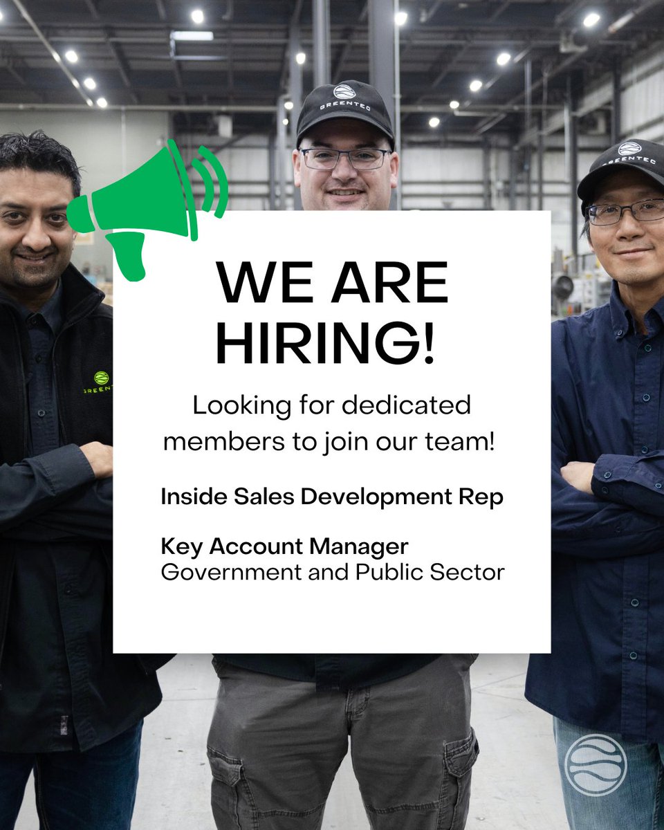 Passionate about technology, sustainability, and building strong client relationships? Join our team!

If you're results-driven, motivated by a fast-paced environment, and ready to make an impact, we'd love to hear from you! 
Learn more here: hubs.li/Q03HnvWr0