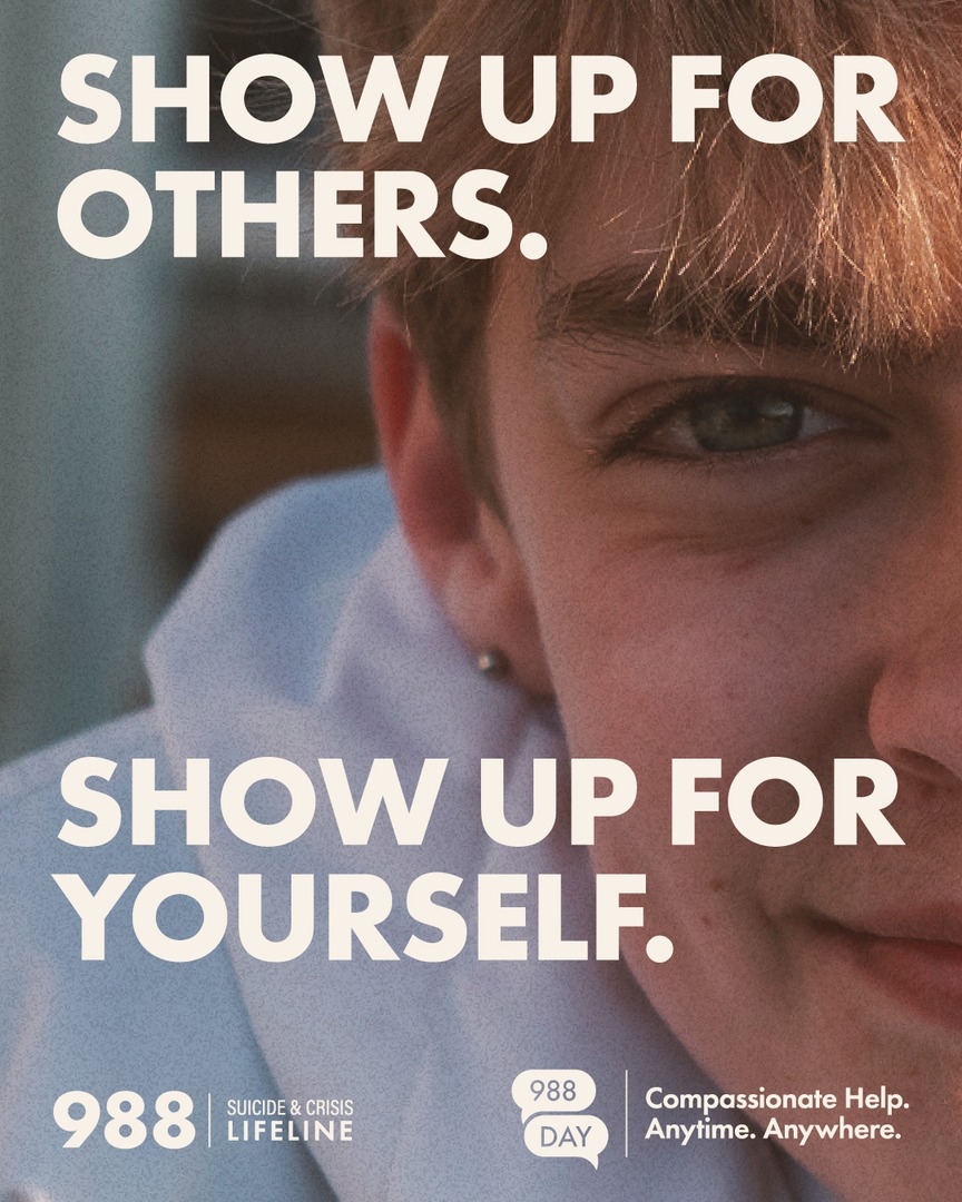 davidwcovington's tweet image. Today is #988Day 💜💚

Compassionate Help. Anytime. Anywhere.

988 is here for anyone in emotional distress or crisis—24/7, free, confidential.

Share the number. Save a life.

#988Day #CompassionateHelp #SuicidePrevention #YouAreNotAlone