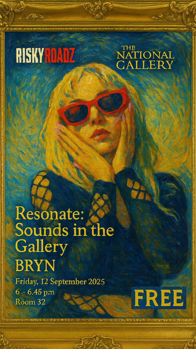 My unique collaboration with THE NATIONAL GALLERY and our series “Resonate” is back!! Next up we welcome rapper and songwriter BRYN catch her this Friday the 12th of September in  Room 32 at the gallery! Remember everyone is welcome and the event is free!