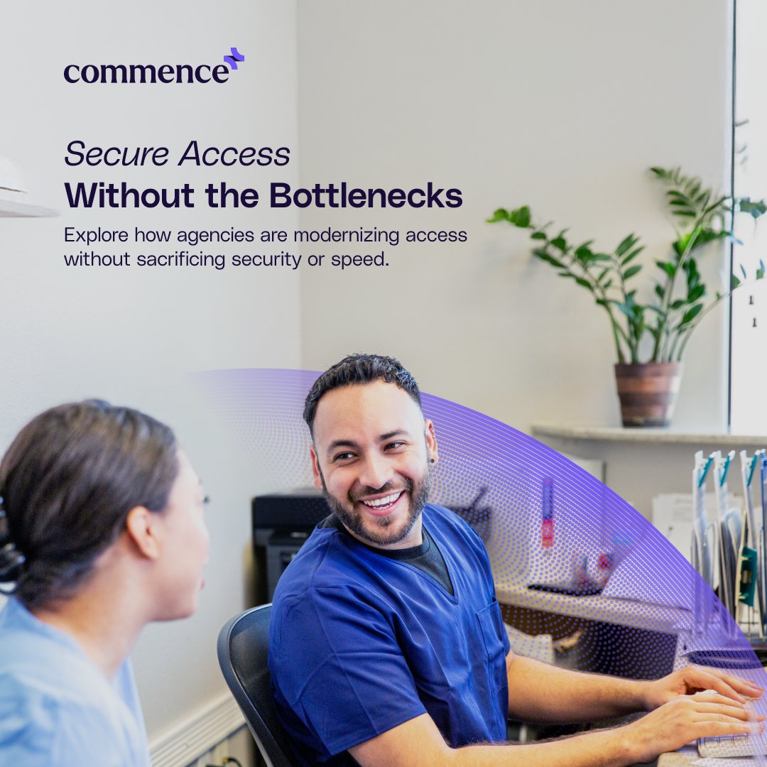 Commence_AI's tweet image. Security shouldn’t mean slow.
At Commence, we help agencies modernize systems, eliminate silos, and accelerate access without compromising trust.
We build for what agencies actually need: secure, usable, fast.
#govetech #dataaccess #datasecurity