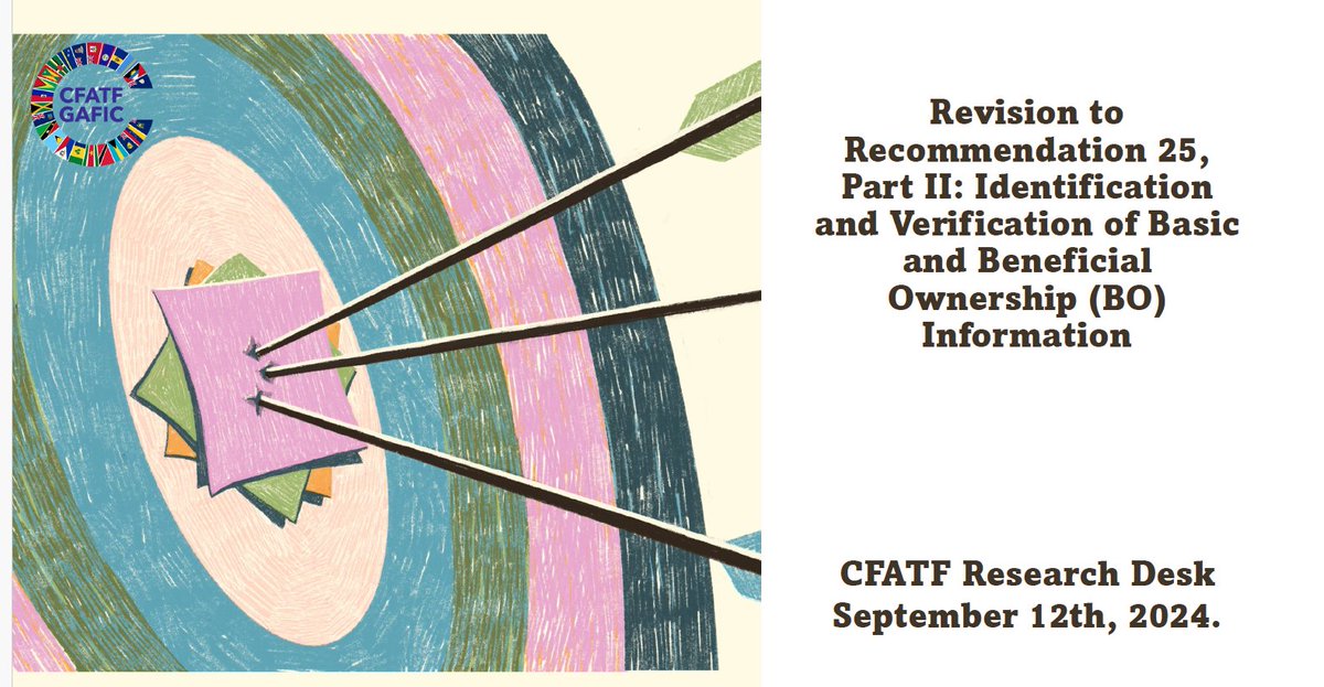 Learn about the changes made on BO information in CFATF's article on "Revision to Recommendation 25, Part 2: Identification and Verification of Basic and Beneficial Ownership (BO) Information" here: linkedin.com/feed/update/ur…