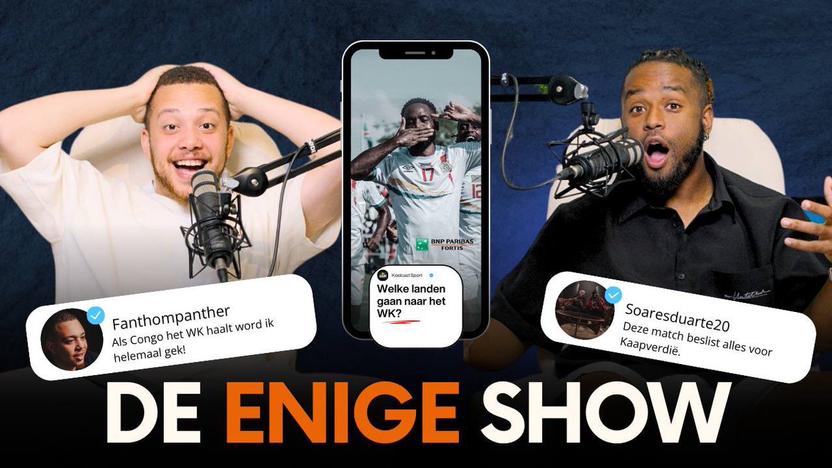 Nieuwe episode online! 🚨

The American Dream van Alex en Brian, WK-kwalificaties, de Rode Duivels en de gemiste weightcut van Keita. Ook nieuwe muziek en een amputatie-verhaal komen aan bod.

Check nu De Enige Show! 🍿👇
youtu.be/s1dtfjlStE0?si…