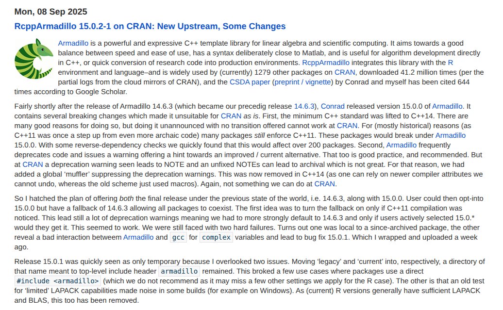 Dirk Eddelbuettel tweet media