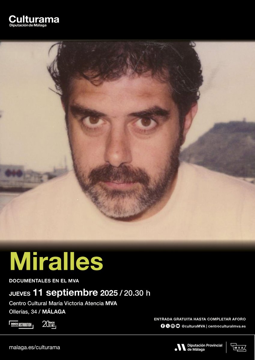 Los documentales vuelven al Centro Cultural María Victoria Atencia MVA

Este jueves se proyecta 'Miralles', la cinta dirigida por María Mauti sobre el arquitecto Enric Miralles

📌11 de septiembre a las 20.30 h
Calle Ollerías, 34.
Entrada libre hasta completar aforo