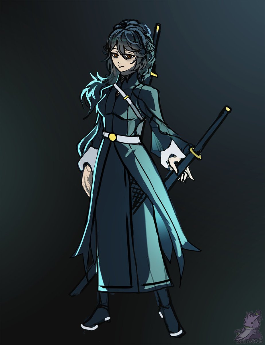 Design sketch for a rare hoooman oc of mine.