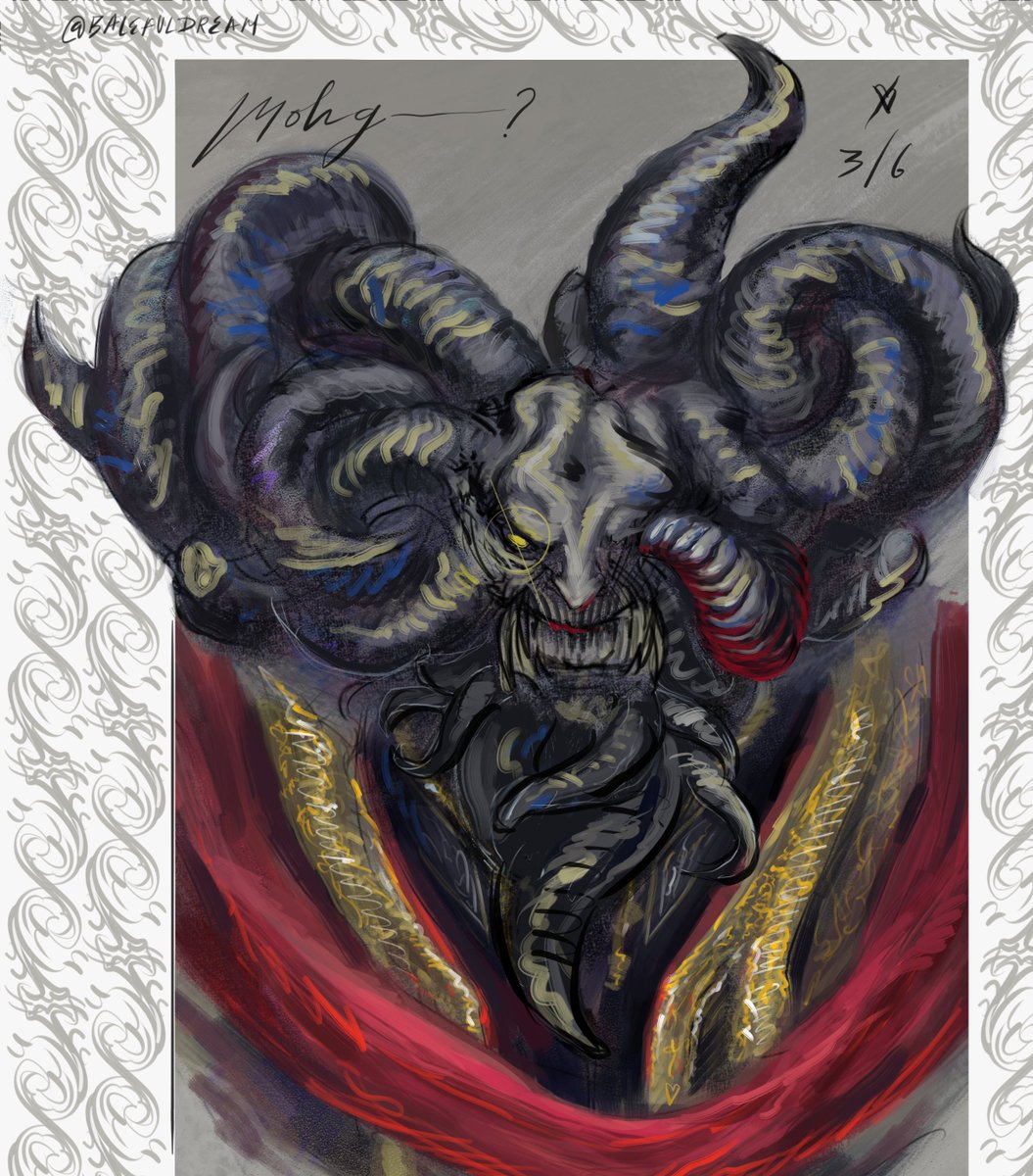 talk about bad starts but here it is anyway.. DAY I of making fanart everyday until i develop a style   and finish those #sixfanarts  and become the elden lord of sleep deprivation and shoulder pain ;)
#eldenring #mohg #NIGHTREIGN :))