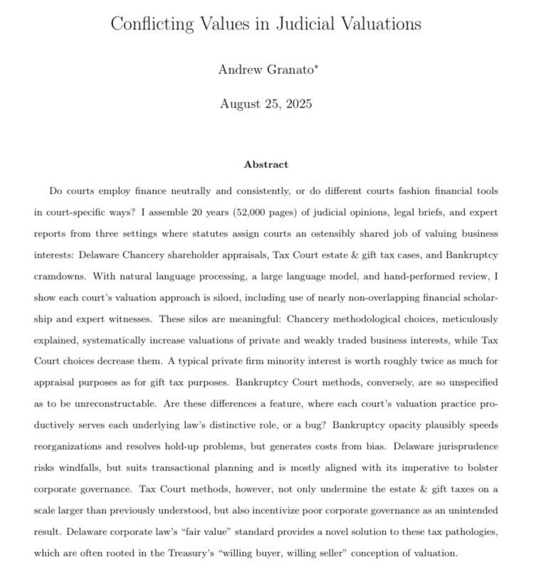 Shameless plug: and if you’re interested in reading more about the deployment of economics by the judiciary, may I interest you all in a paper on how the same asset is worth different amounts of money depending on what type of judge is asking? papers.ssrn.com/sol3/papers.cf…