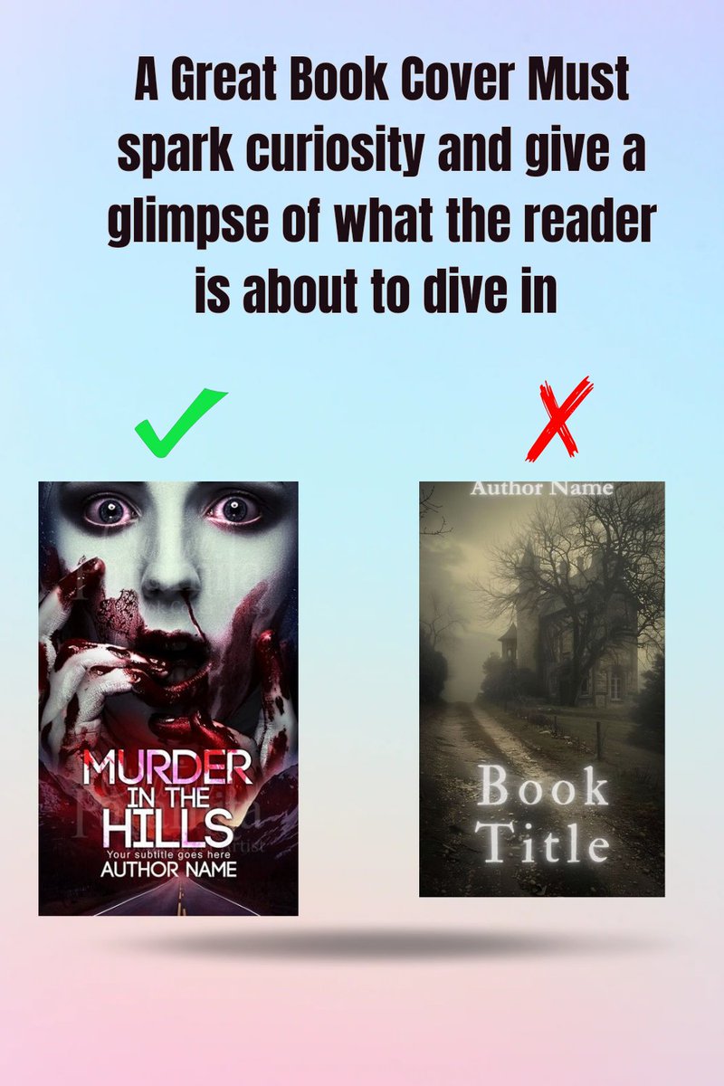 A good book cover must spark curiosity and give a glimpse of what the reader is about to dive in.
