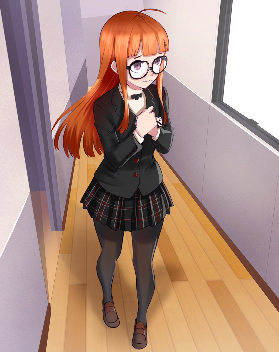 It’s Futaba’s first day of school at Shujin!